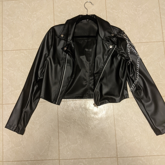 Light Faux Leather Jacket - Picture 2 of 2